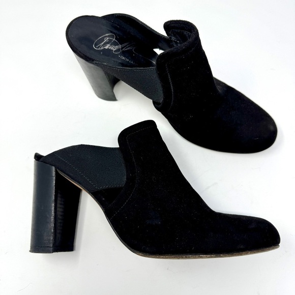 Donald J. Pliner Shoes - Donald Pliner Black Suede Slip On Booties